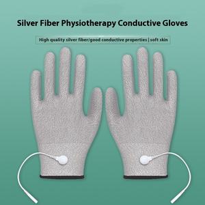 Guanti per elettrodi da massaggio conduttivi in fibra d'argento guanti per fisioterapia per la protezione delle mani e del braccio - Product Image 5