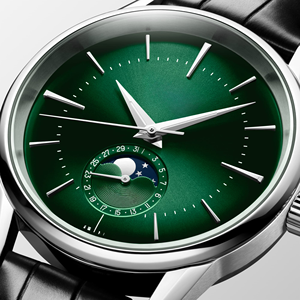 Reloj Mecánico Automático con Fase Lunar para Hombre, Correa de Cuero, Clásico, de Vestir, para Negocios, Uso Diario Formal, Longinesing - Product Image 3