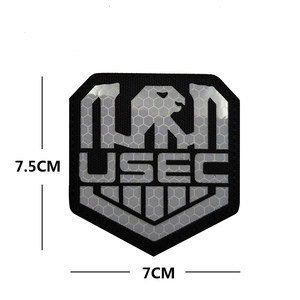 Taglio Laser colori riflettenti <span class=keywords><strong>Black</strong></span> IR Animal tattico USEC aquila e zampa di orso Patch cucito-on Bag Hat giacche abiti - Product Image 3