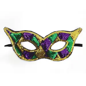 Factory direct Custom Makeup Ball Party Carnival New Sequin Mask