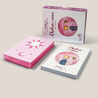 Cartes de Tarot Oracle Personnalisées en Gros avec Bordure Dorée Rose – Jeu de Cartes en Papier pour Usage Familial – Impression en Usine et Options de Logo
