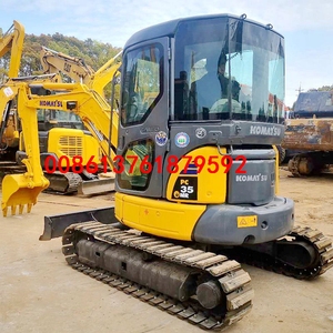 Mini pelle sur chenilles Komatsu PC35 de 3.5 tonnes d'occasion avec pompe moteur Garantie Engins de terrassement japonais Composants principaux - Product Image 2