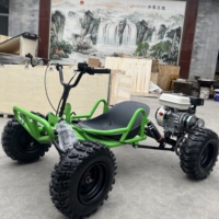 Go-Karts Todoterreno a Gasolina de 212cc con Llantas Antideslizantes de 8 Pulgadas para Exteriores, Go-Kart de Alto Rendimiento para Adultos de 60km/h, ¡Oferta!