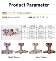 Nouvelle Arrivée Harnais pour Chien Teddy Luxe Personnalisé sans Traction Confortable Réglable Doux Rembourré Fabricant