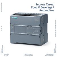 Controlador Siemens S7-1200PLC Nuevo, 6ES7215-1BG40-0XB0 CPU 1215C 14DI 10DO 2AI, CA 85-264V, 125KB de Memoria, Módulo CPU
