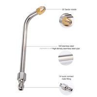 Pistolet de nettoyeur haute pression électrique JH barre de nettoyage tige d'extension de lance de pulvérisation haute pression pour voiture en acier plastique