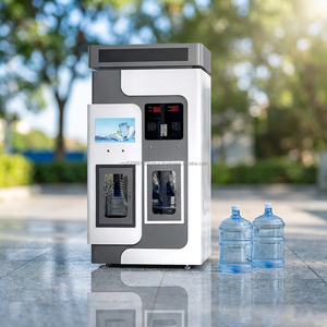 Distributeur d'eau à double sortie personnalisé pour la communauté, 24h/24 et 7j/7, en acier galvanisé antirouille 800 GPD, multi-paiements UVend - Product Image 1