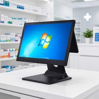 Двухэкранный POS-терминал 15.6+11.6 дюймов, высокоскоростная складная подставка, профессиональный настольный ПК, Windows/Android, Wi-Fi 6, глобальная версия, металлический корпус