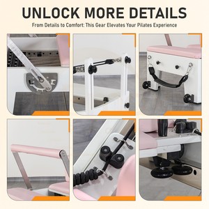Reformer <span class=keywords><strong>Pilates</strong></span> de qualité supérieure pour salle de sport, résistance avancée, disponible en plusieurs couleurs pour usage commercial - Product Image 4