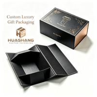 Boîte cadeau magnétique pliable personnalisée en carton de luxe avec logo, emballage en gros pour vêtements