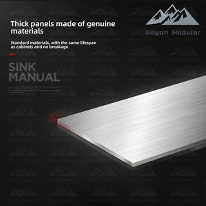 Évier de cuisine Wayon moderne à cuve unique en acier inoxydable, à encastrer, pour projets résidentiels - Product Image 5