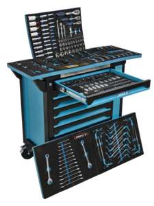 <span class=keywords><strong>Chariot</strong></span> à outils JMST à 7 tiroirs avec un ensemble <span class=keywords><strong>complet</strong></span> <span class=keywords><strong>de</strong></span> 258 outils pour garage et réparations DIY - Product Image 1