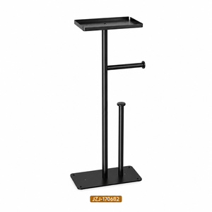 <span class=keywords><strong>Porte</strong></span>-<span class=keywords><strong>papier</strong></span> <span class=keywords><strong>toilette</strong></span> moderne autoportant en acier inoxydable SUS304 avec base lestée, idéal pour hôtels, <span class=keywords><strong>sans</strong></span> perçage requis, pour salle de bain - Product Image 2