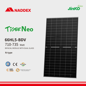 Panneau Solaire Bifacial N-Type JK 66HL5-BDV 710-735W Double Verre à <span class=keywords><strong>Prix</strong></span> Avantageux pour Module Photovoltaïque Commercial et Centrale Électrique au Sol - Product Image 1