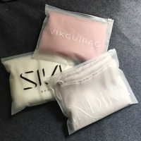 Emballage en plastique réutilisable avec fermeture à glissière sac à fermeture à glissière imprimé transparent mat personnalisé sac à fermeture à glissière de couleur