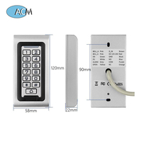 Sistema de Control de Acceso Autónomo para Interiores con Teclado Metálico de 125khz, Lector de Tarjetas de Proximidad para Seguridad de Puertas