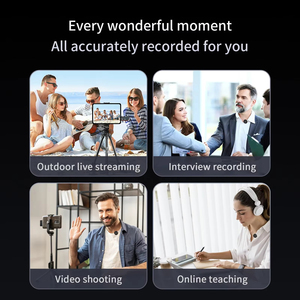 Toptan 2Mic 3-in-1 tip-c kablosuz yaka mikrofonu taşınabilir cep telefonu için Vlog Video kayıt röportaj mikrofonlar - Product Image 6