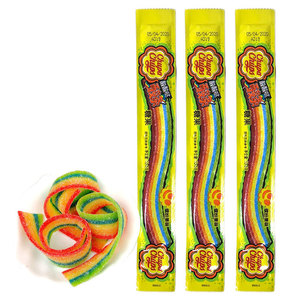 10,5 GFruity Rainbow <span class=keywords><strong>Candy</strong></span> cinturón recubierto <span class=keywords><strong>de</strong></span> azúcar arcoíris gomoso caramelo bocadillos exóticos barras <span class=keywords><strong>de</strong></span> caramelo - Product Image 2