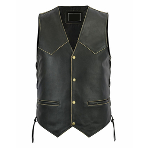 Chaleco de Motocicleta de Cuero de Buena Calidad, a la Moda, Precios Razonables, Chalecos de Cuero de Carreras de Súper Calidad para Hombre - Product Image 1