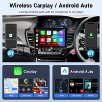Hikity-Autoradio Android 10 pouces pour Honda Accord 2.4L 2016, sans fil CarPlay/Android Auto GPS, WIFI, Piano Key 2 Din, OEM ODM
