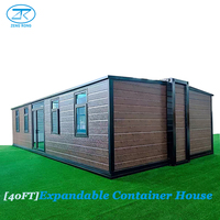 Maison conteneur préfabriquée Zengrong personnalisée de 0,7 mètre de large et 40 pieds, maisons modulaires extensibles, bureau préfabriqué, clinique mobile