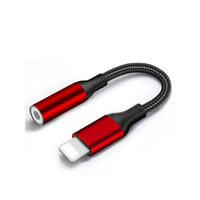 Adaptateur audio jack 3,5 mm femelle 8 broches alimenté par courant alternatif, 100 % compatible OEM, convertisseur de casque iOS pour téléphone portable (vente en gros)