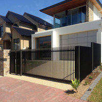 Clôture décorative en aluminium anti-rouille avec revêtement en poudre personnalisé en usine pour villa, balcon, cour extérieure