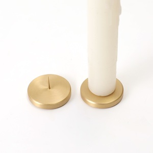 Maxery Golden Metal <strong>Candle</strong> <strong>Holder</strong>, Simple Luxury Solid <strong>Brass</strong> <strong>Candle</strong> Stick <strong>Holder</strong> Decorative for Home Dinning Wedding - Product Image 3