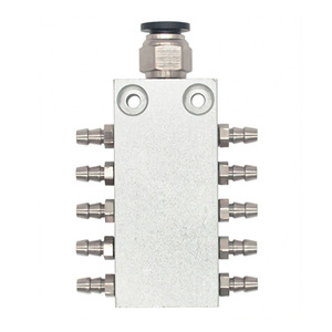 Distributeur de gaz multi-tuyaux à haut débit avec connecteur de tuyau d'échappement, pièces pneumatiques, séparateur de débit, sortie - Product Image 1