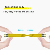 Grosir kabel Data Video Audio pendek USB tipe-c 5A 100W, pengisian cepat fungsi penuh kabel ponsel kepang pelindung TPE