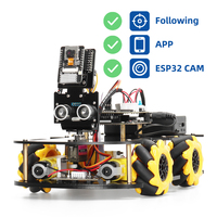 Usine ESP32 CAM & 328P Robot Kit Open Source carte de développement Smart Robot voiture ESP32 caméra Robotic Starter Kit pour ArduIDE