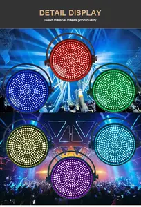 Hongrui lampu strobo led warna penuh, peralatan panggung profesional, lampu portabel profesional, lampu sorot led penuh warna 315 buah