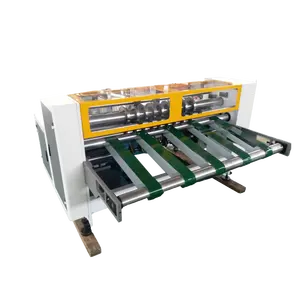 Automatic cardboard partition slotting machine/corrugated carton box making machine