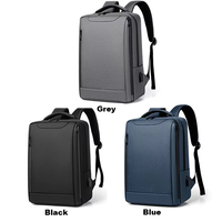 Sac à dos unisexe léger pour ordinateur portable, idéal pour les voyages, l'université, l'école, 20-39L, imperméable, en polyester Oxford, avec fermeture éclair et port USB