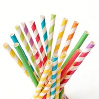 Pailles à boisson en PLA biodégradable et réutilisable, colorées, de 6 mm, 12 mm, 8,5 pouces de long, pour bubble tea