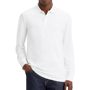 Camisa de Manga Larga para Hombre, Estilo Rugby, Diseño con Volantes, 100% Algodón, Antiarrugas, Impresión de Alta Calidad - Product Image 1