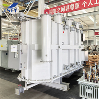 Transformateur de puissance immergé dans l'huile triphasé YNd11 3000 KVA 66000V à moyenne et haute tension, entièrement scellé, en cuivre/aluminium, norme IEEE