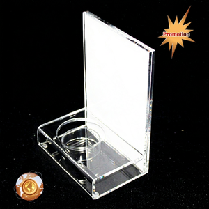 Porte-bouteille à vin simple en acrylique pour comptoir - Support d'exposition élégant pour bouteille de vin et de champagne - Product Image 1