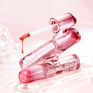 Gloss à lèvres glacé bio longue tenue pour maquillage quotidien, tubes de luxe avec emballage et logo personnalisés pour gloss à lèvres - Product Image 1