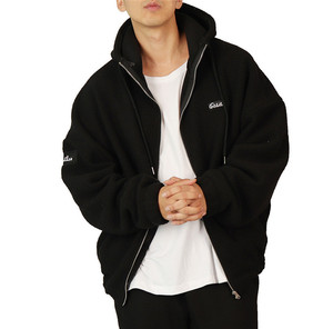 New Arrival Plus Size <b>Men</b> Sherpa Fleece <b>Pullover</b> Sweater Personalized Hooded Zip up Winter Jacket Coat - Product Image 1