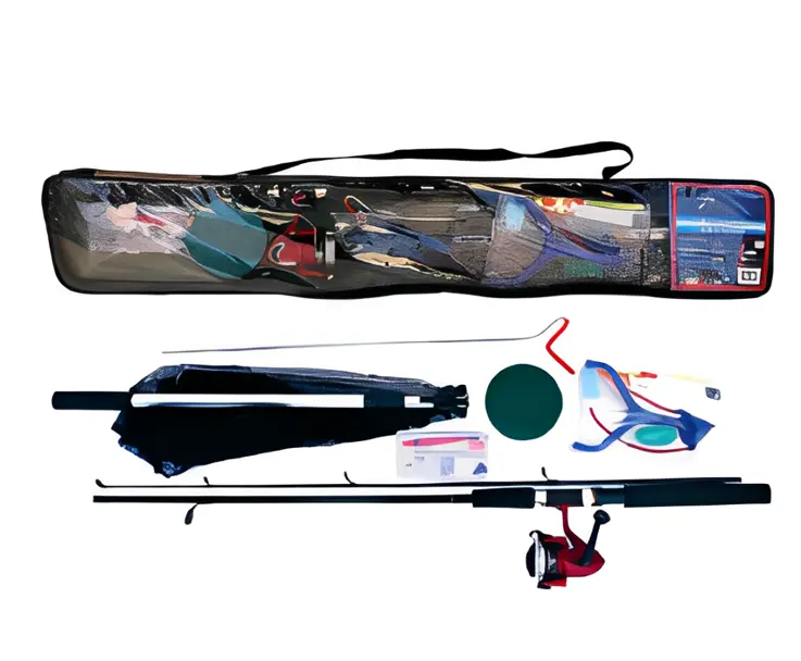 CTO top venda conjunto completo de vara de pesca combo de fibra de carbono conjuntos de guias de vara de pesca com alarme de mordida
