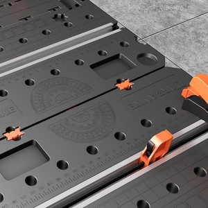 Bàn làm việc gấp đa năng Airaj, mặt bàn bằng thép không gỉ, dùng cho nhà để xe, văn phòng, bàn làm việc đa chức năng - Product Image 6