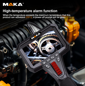 MAKA IP68 nouvelle tête de caméra rotation élevée de la <span class=keywords><strong>sonde</strong></span> 270 ° avertissement de température caméra endoscopique industrielle système de caméra endoscopique - Product Image 3