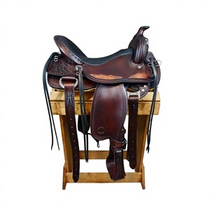 Sillín de Carreras BS International NA84 de Cuero Natural de Vaca y Búfalo, con Madera Sostenible, Diseños Personalizables, Duradero para Caballos - Product Image 5