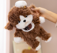 Peluche personnalisée chiot avec bavoir, jouet en peluche doux, poupée chiot mignonne avec bavoir, coussin chiot pour enfants, cadeau et décoration intérieure