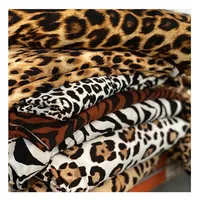 Kunde DBP Milch Seide Schleifen Tier muster Druck Tiger Leopard Zebra muster digital bedruckte Polyester Stricks toff