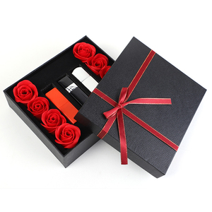 Boîte de papier rigide personnalisée emballage vide Rose ours rouge à lèvres saint valentin amour coffret cadeau boîte - Product Image 3