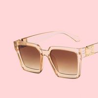 Lunettes de soleil de luxe surdimensionnées pour femmes, monture PC, verres AC, protection UV400, style rétro vintage, tendance, pour activités de plein air, voyages, mode urbaine, cadeau
