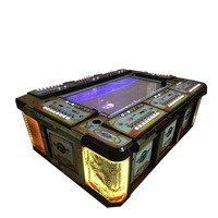 Bby nouveauté 86/100 pouces Table de tir Machine de jeu 10 joueurs poisson à pièces flambant neuf monde océan roi 4 anglais