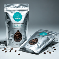 Service professionnel de correspondance des couleurs pour l'identité visuelle de la marque. Sachet Doypack pour Emballage de Café avec Fermeture Éclair, Qualité Alimentaire